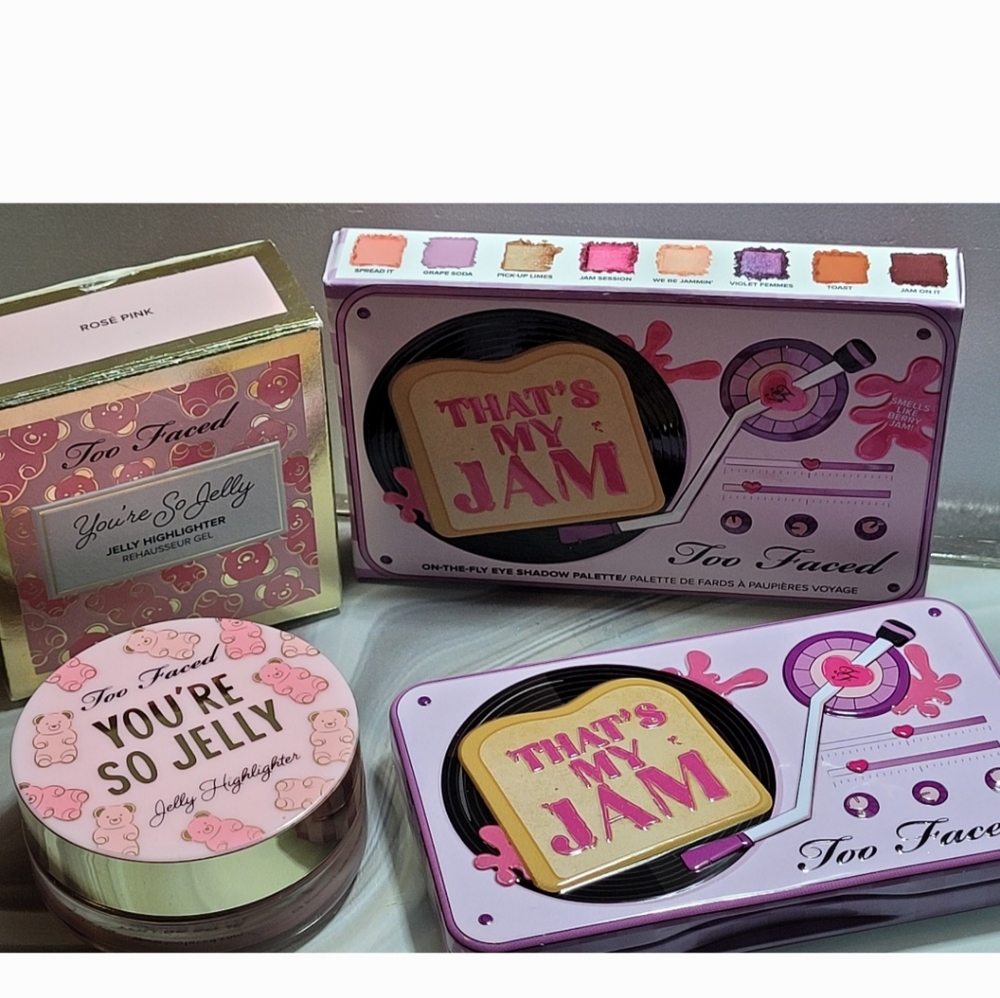Too Faced Your So Jelly(Rose Pink) & That's My Jam Eyeshadow Palette